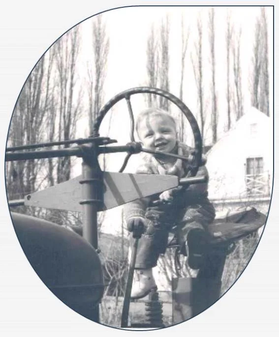 Vintage photograph from the Vaughn family archive, from Earl Wilson's homestead-building years